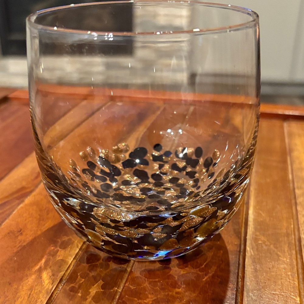 Discontinued Cuisinart Gold and Black Lowball Glass Tumbler Replacement